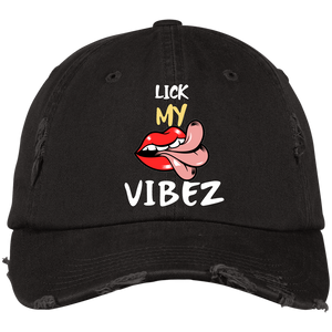 LICK MY VIBEZ Distressed Dad Cap