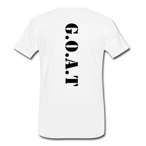 G.O.A.T Men's Premium T-Shirt - white