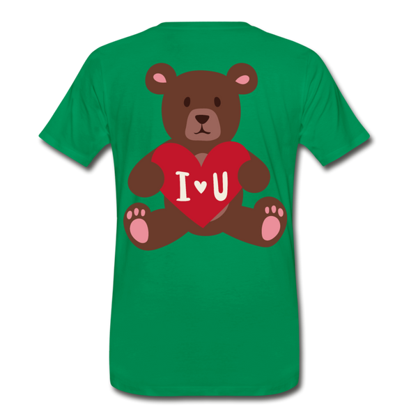 LOVE YOU BEAR Men's Premium T-Shirt - kelly green