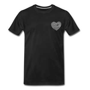 LOVE PRINT Men's Premium T-Shirt - black