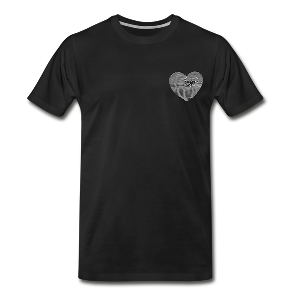 LOVE PRINT Men's Premium T-Shirt - black