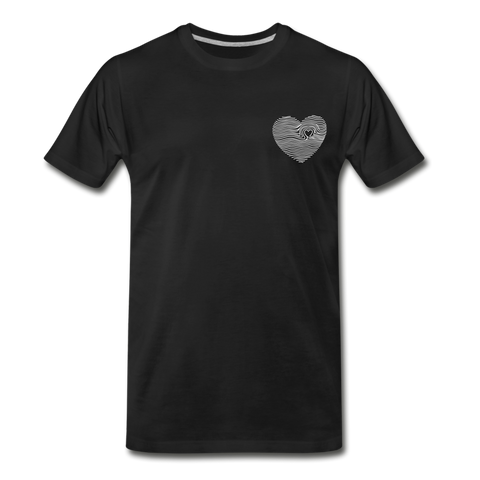 LOVE PRINT Men's Premium T-Shirt - black