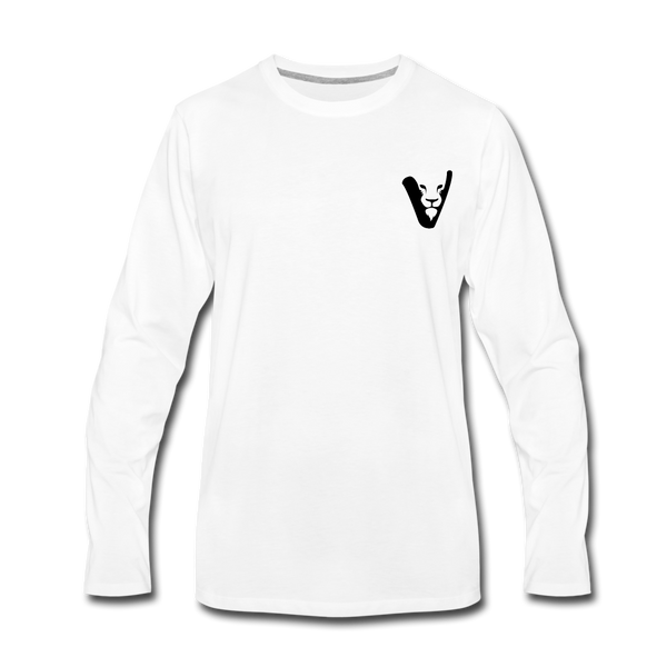 CLASSY & CHEAP Men's Premium Long Sleeve T-Shirt - white