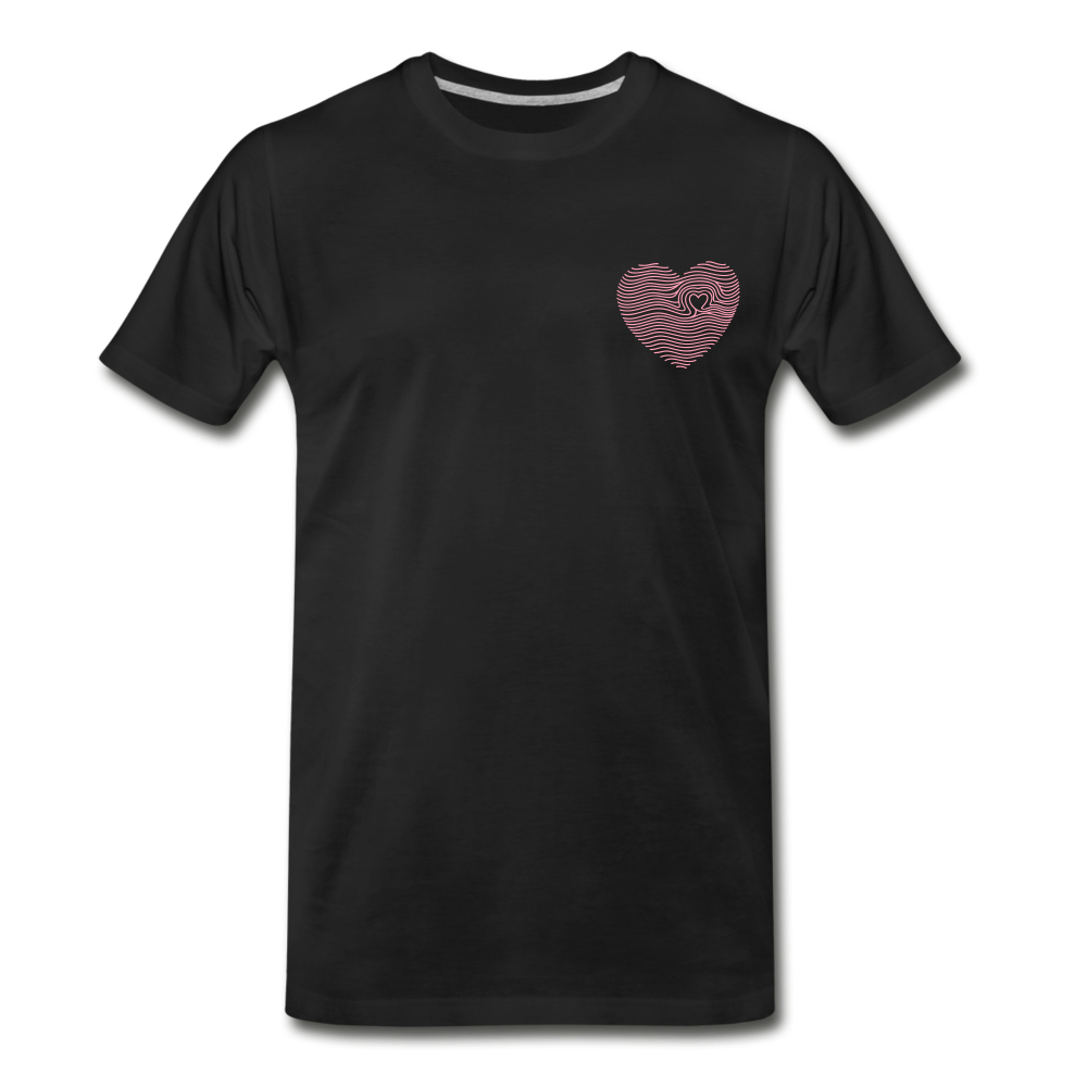 LOVE PRINT Men's Premium T-Shirt - black