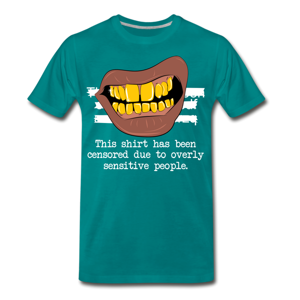 CENSORED Men's Premium T-Shirt - teal