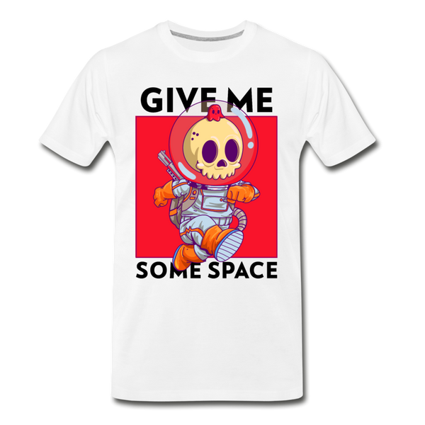 GIVE ME SPACE Men's Premium T-Shirt - white