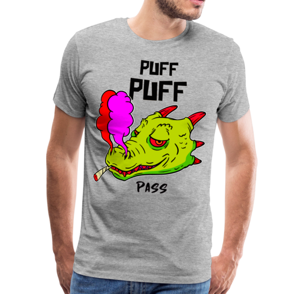 PUFF PUFF DRAGON Men's Premium T-Shirt - heather gray