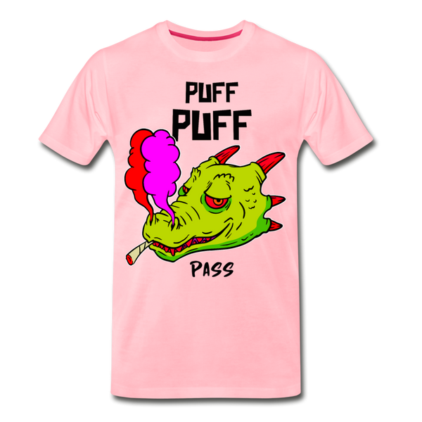 PUFF PUFF DRAGON Men's Premium T-Shirt - pink