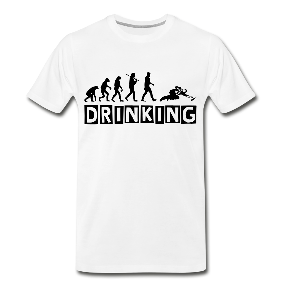 DRINKING Men's Premium T-Shirt - white