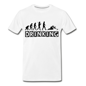 DRINKING Men's Premium T-Shirt - white