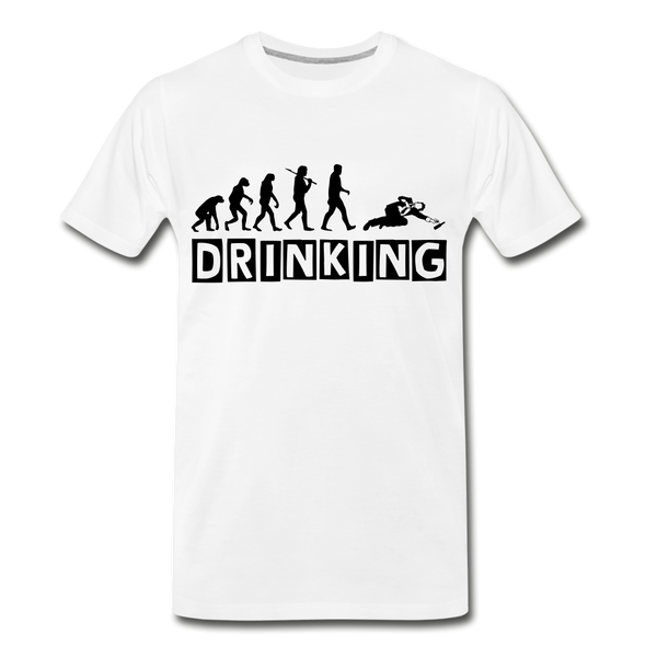 DRINKING Men's Premium T-Shirt - white