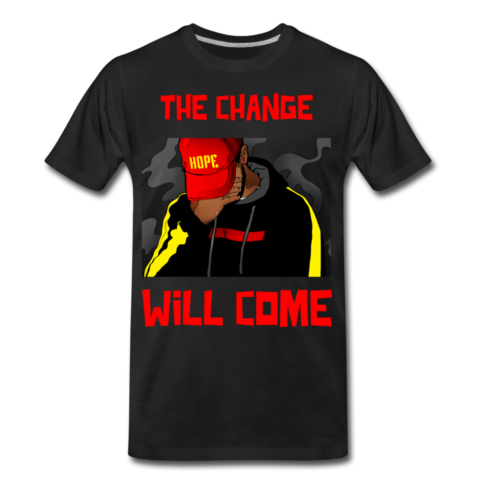 CHANGE WILL COME Men's Premium T-Shirt - black