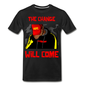 CHANGE WILL COME Men's Premium T-Shirt - black