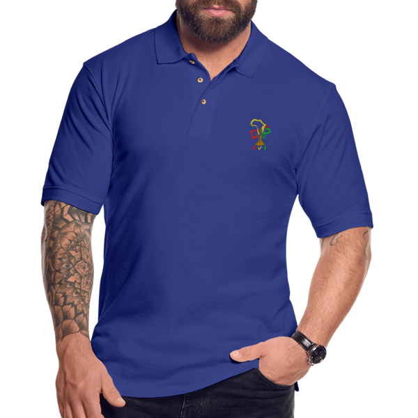 FVI BRANDED Men's Pique Polo Shirt - royal blue