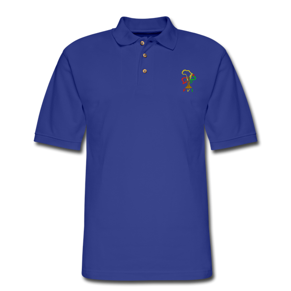 FVI BRANDED Men's Pique Polo Shirt - royal blue