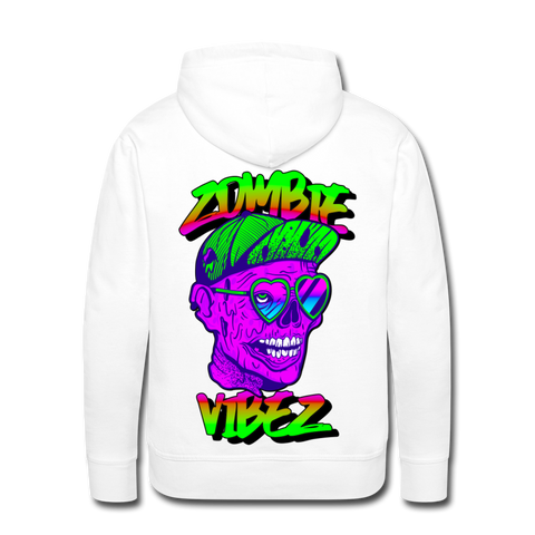ZOMBIE VIBEZ Men’s Premium Hoodie - white