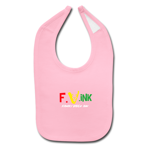 FAMILY VIBEZ INK Baby Bib - light pink