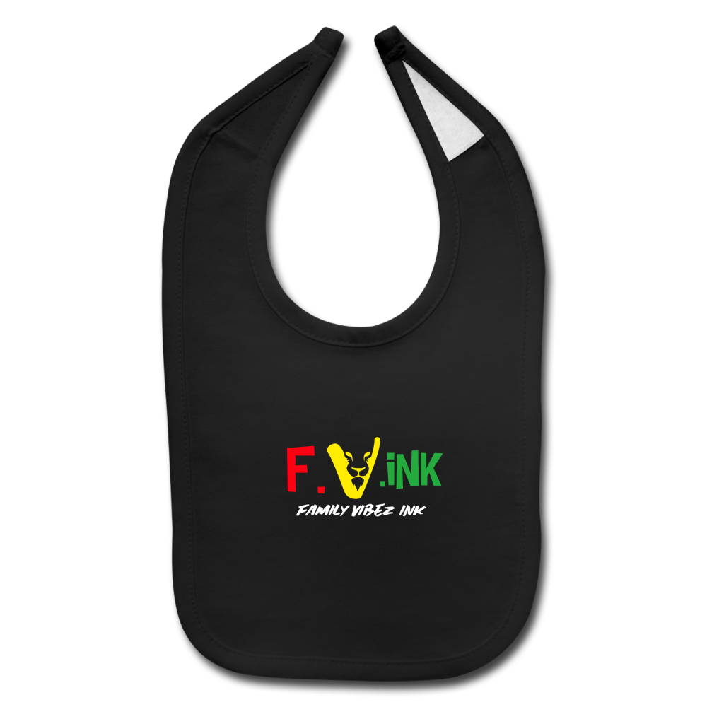 FAMILY VIBEZ INK Baby Bib - black