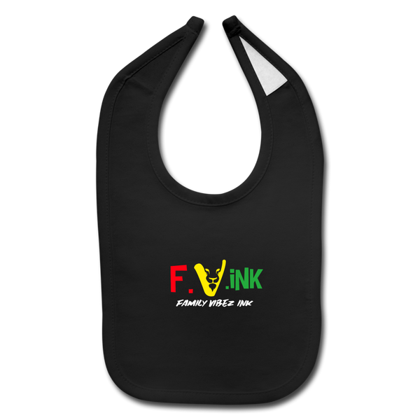 FAMILY VIBEZ INK Baby Bib - black