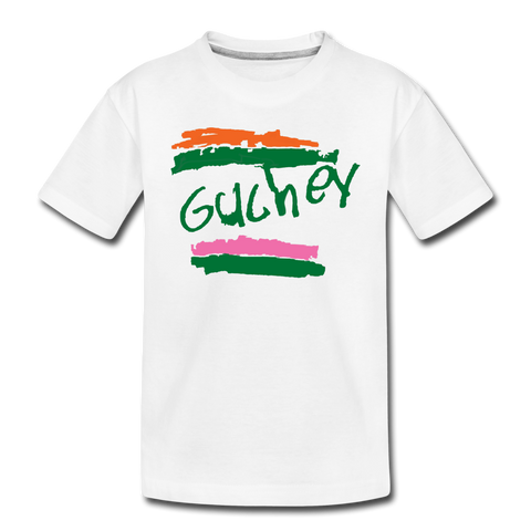 GUCHEY Toddler Premium T-Shirt - white