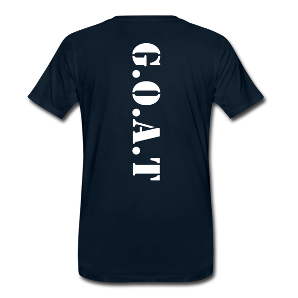 G.O.A.T Men's Premium T-Shirt - deep navy