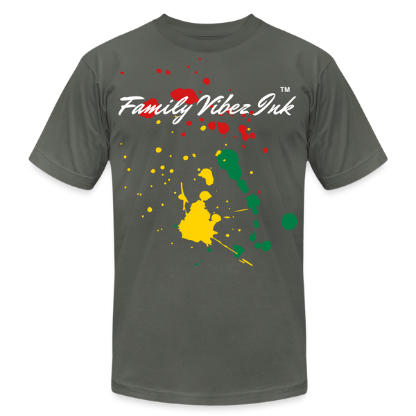 Family Vibez Ink Splatter Unisex Jersey T-Shirt - asphalt