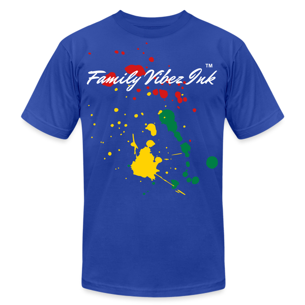 Family Vibez Ink Splatter Unisex Jersey T-Shirt - royal blue