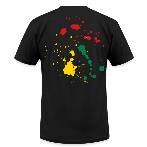 Family Vibez Ink Splatter Unisex Jersey T-Shirt - black