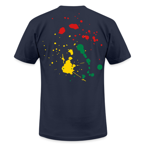 Family Vibez Ink Splatter Unisex Jersey T-Shirt - navy