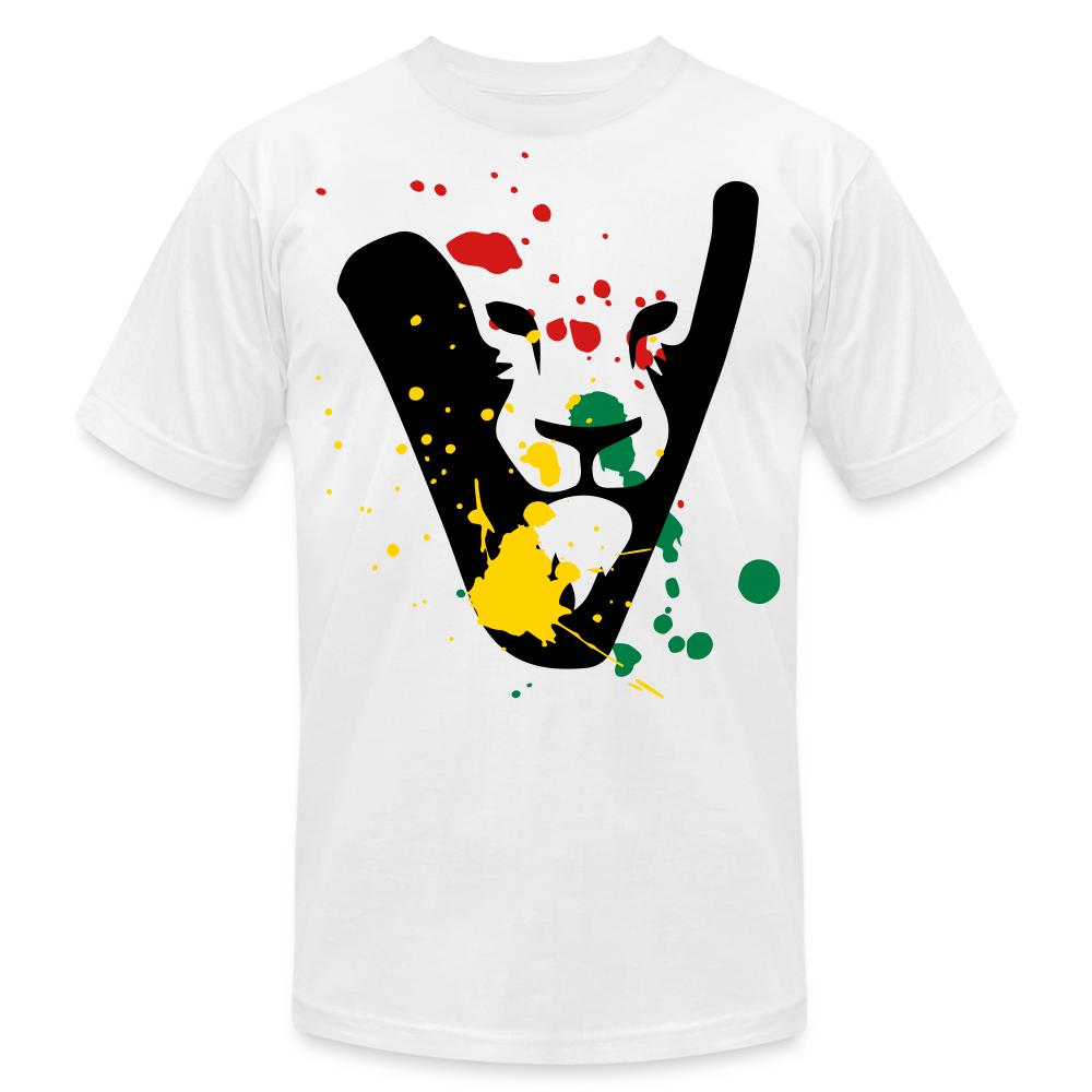 FVI Lion Splatter Unisex Jersey T-Shirt - white